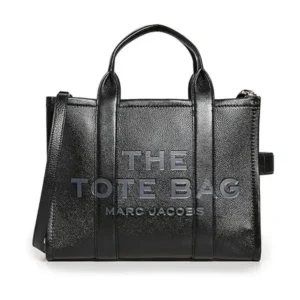 Marc Jacobs The Leather Medium Tote — Black — photo 1