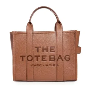 Marc Jacobs The Leather Medium Tote — Brown — photo 1