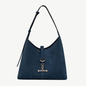Strathberry Kite Hobo — Loch Blue Suede – view 1