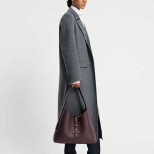 Strathberry Kite Hobo Maxi — Burgundy – view 1