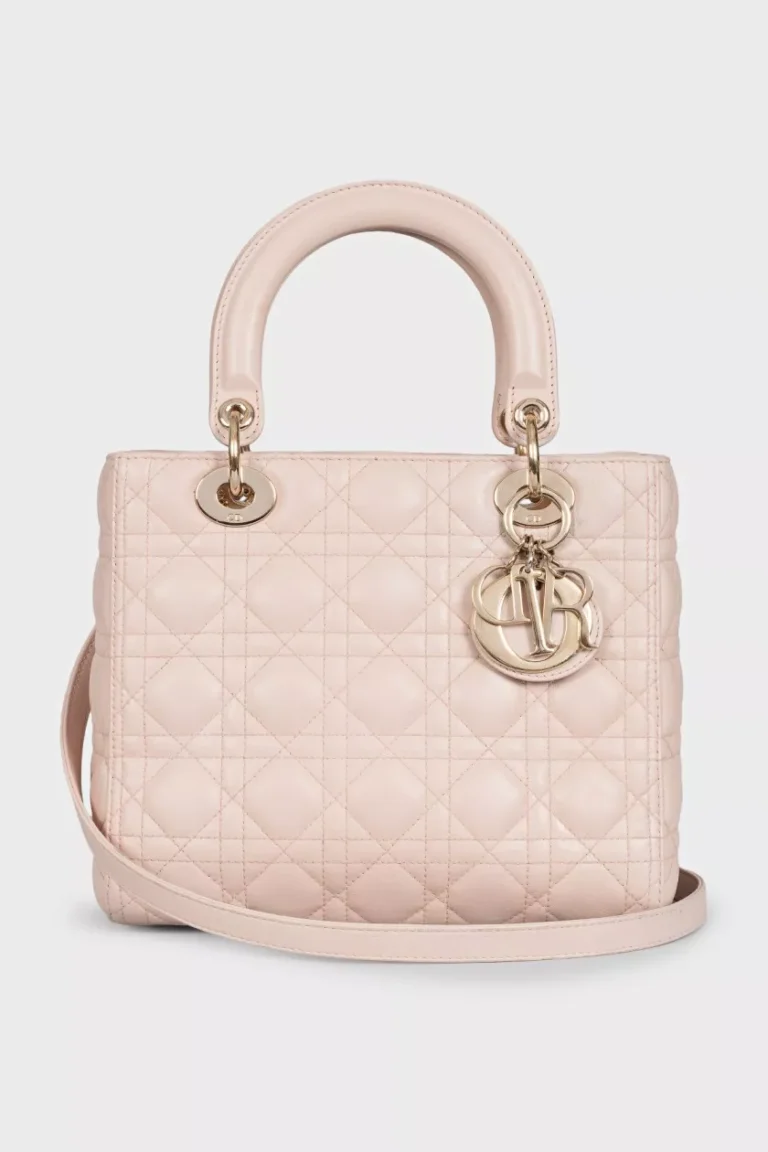 Dior Quilted Leather Bag — Pink