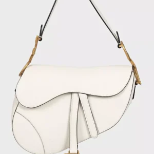 Dior Saddle Shoulder Bag — White – reference photograph