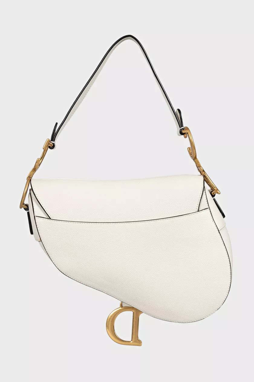 Dior Saddle Shoulder Bag — White – reference photograph