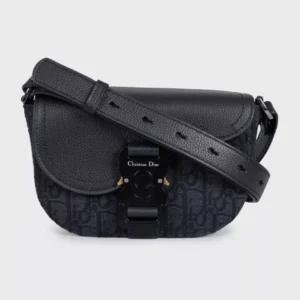 Dior Saddle Crossbody — Black Signature – reference photograph