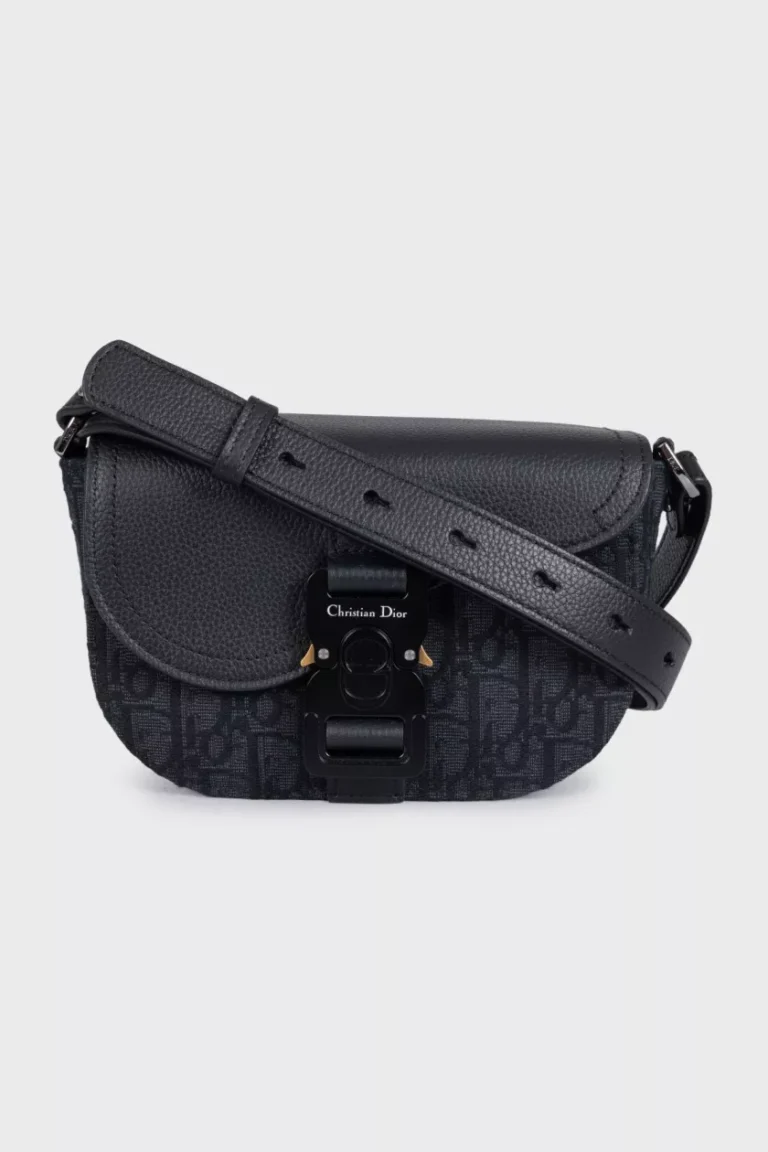 Dior Saddle Crossbody — Black Signature