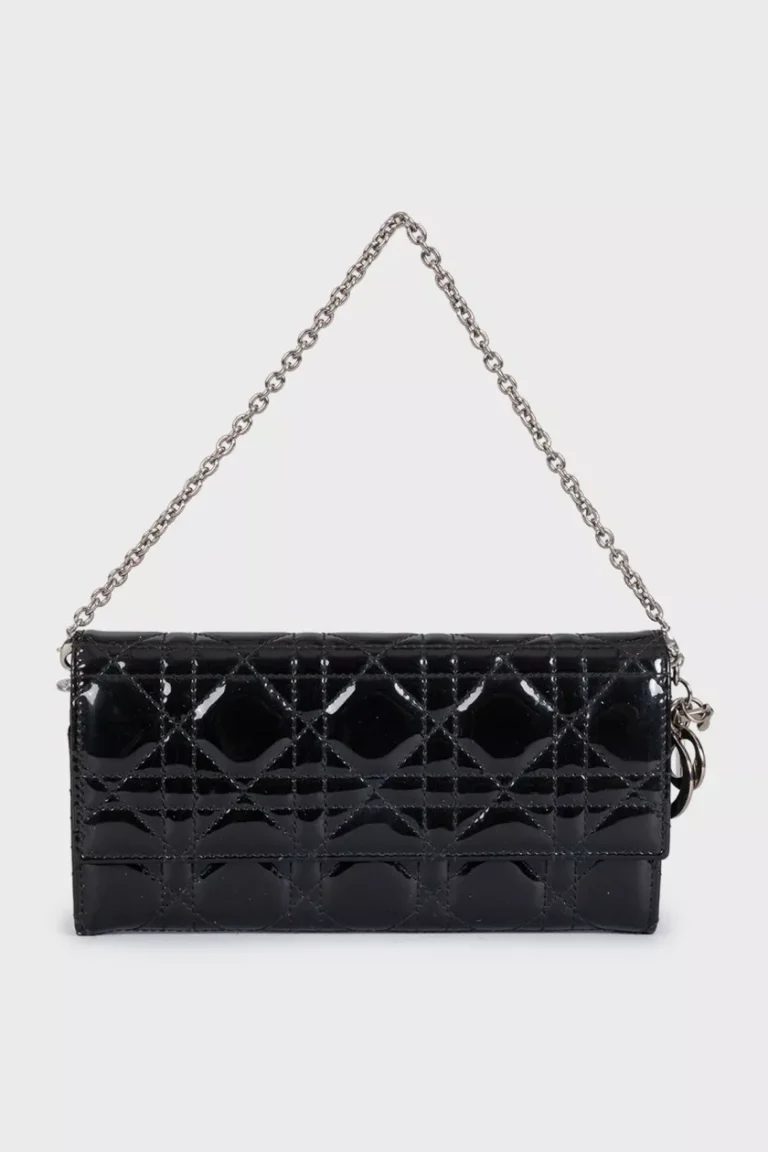 Dior Lady Dior Clutch — Black