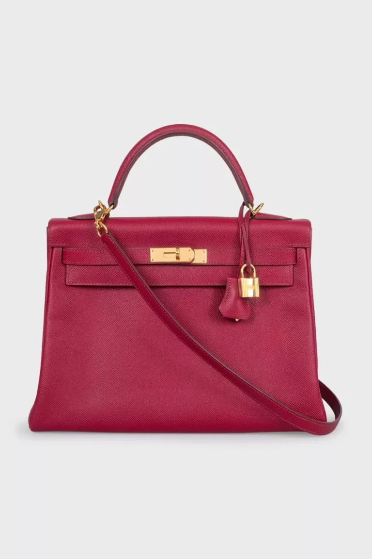 Hermès Kelly 32 Satchel — Rouge Grenat