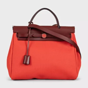 Hermès Herbag 31 — Orange / Rouge Sellier – reference photograph