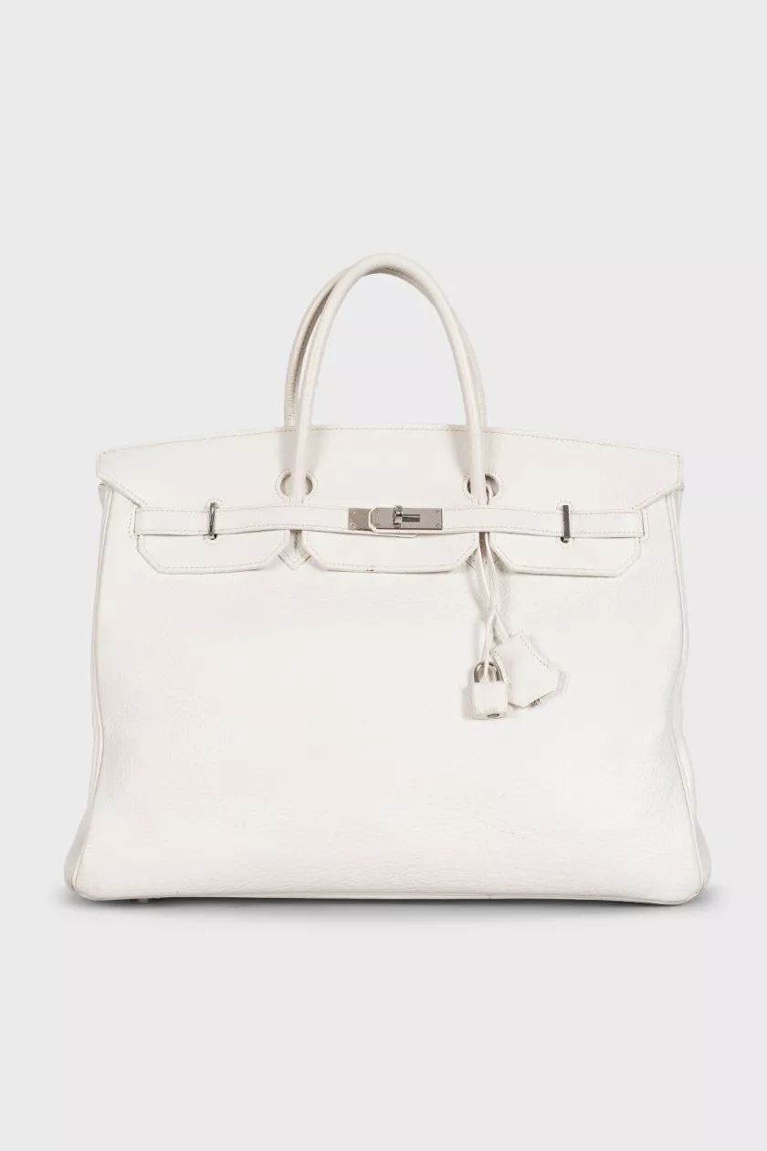 Hermès Birkin 35 — White Clemence – reference photograph