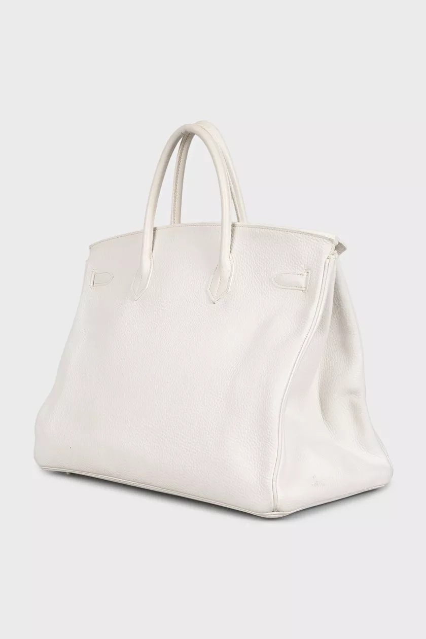 Hermès Birkin 35 — White Clemence – reference photograph