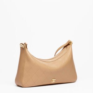CHANEL Large Hobo Bag — Light Brown