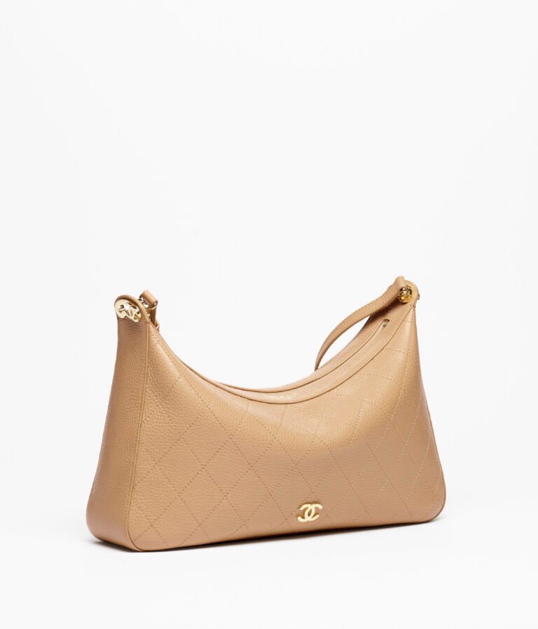 CHANEL Large Hobo Bag — Light Brown